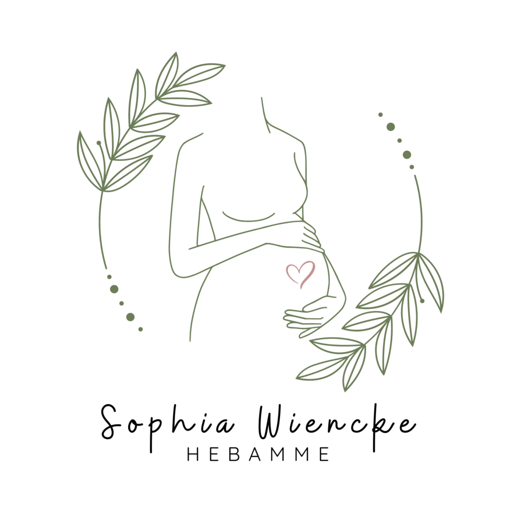 Logo von der Hebamme Sophia Wiencke in grün mit transparentem Hintergrund